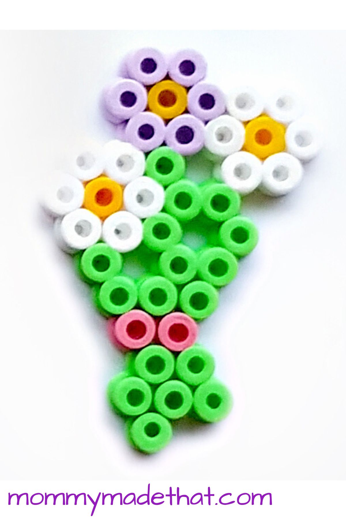 hama bead flower bouquet