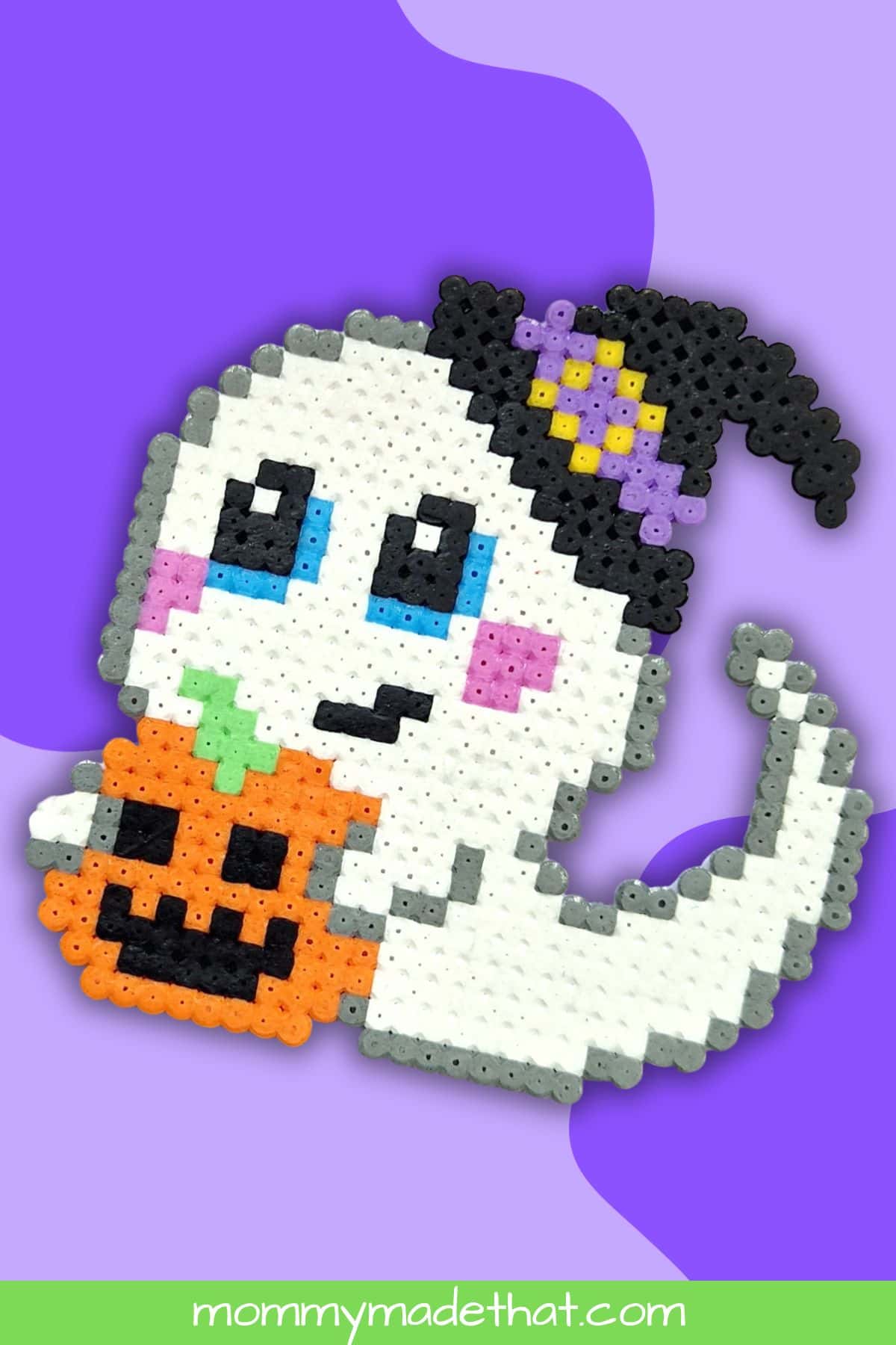 perler bead ghost template