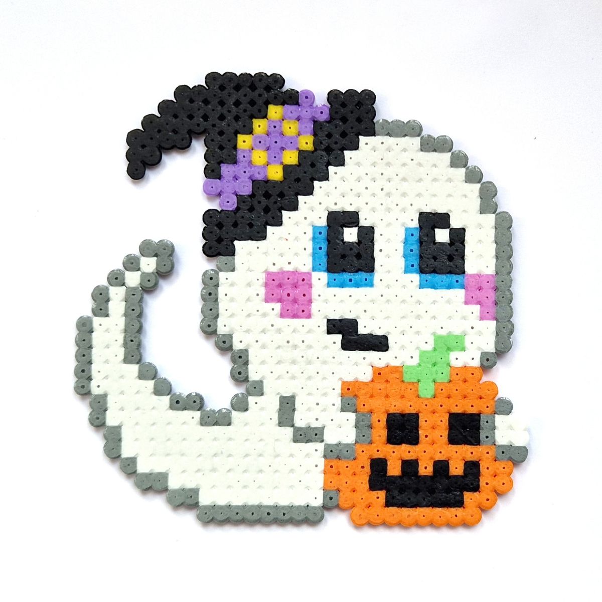 perler bead ghost