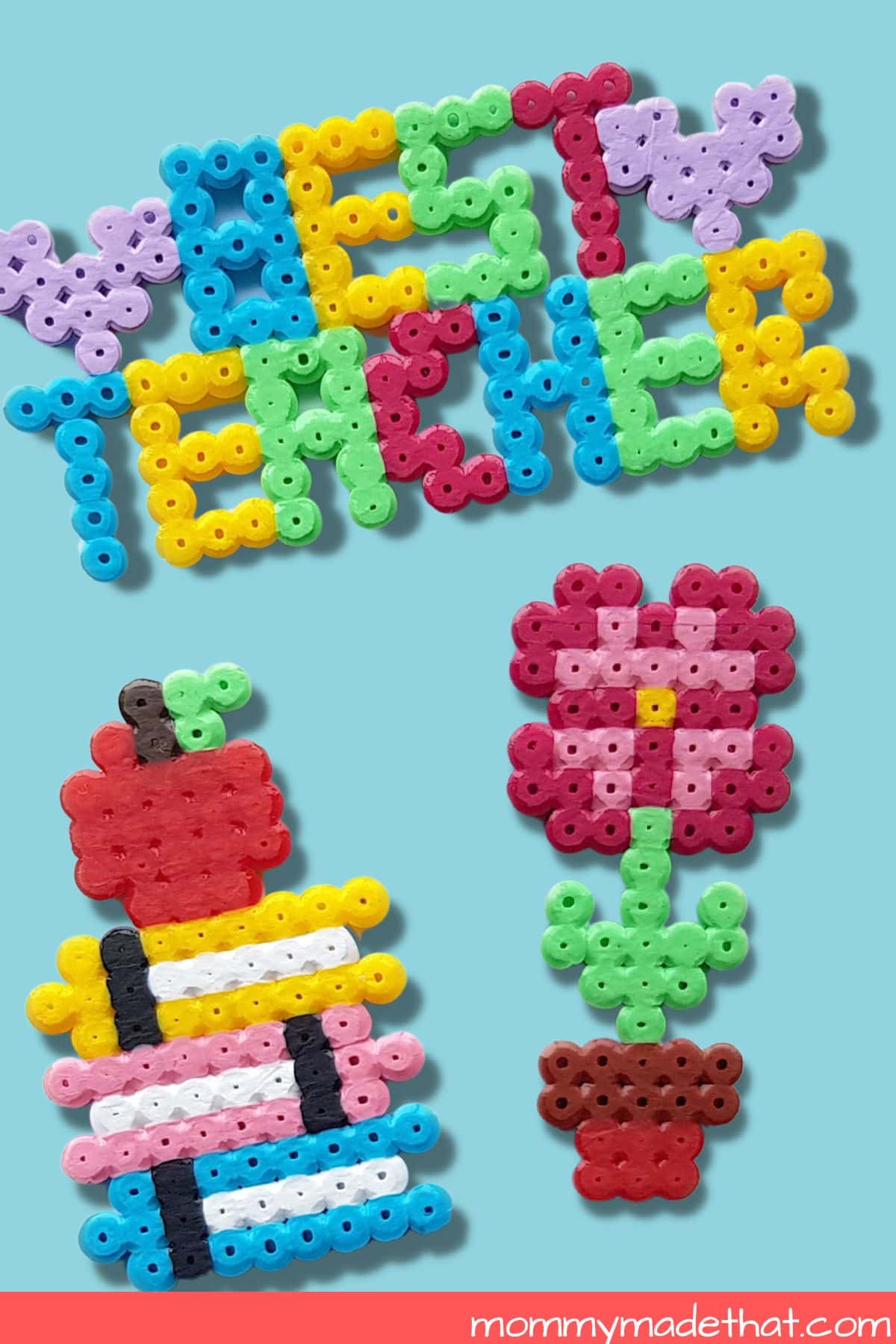 DIY Teacher Appreciation Gifts (Free Perler Bead Patterns)