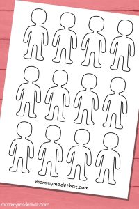 Person Outline and Templates (Lots of Free Printables!)