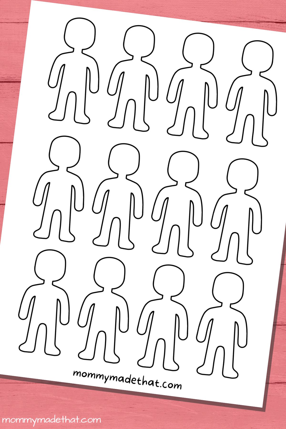 blank people template