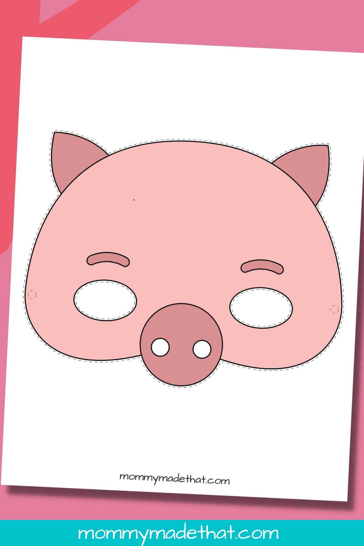 pig mask template