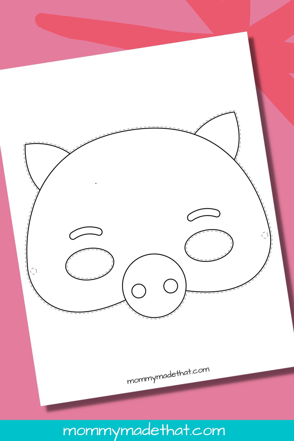 pig mask template