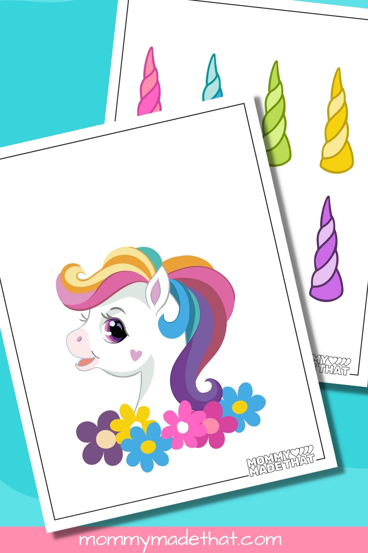 Pin the Horn on the Unicorn (Cute Free Printable)