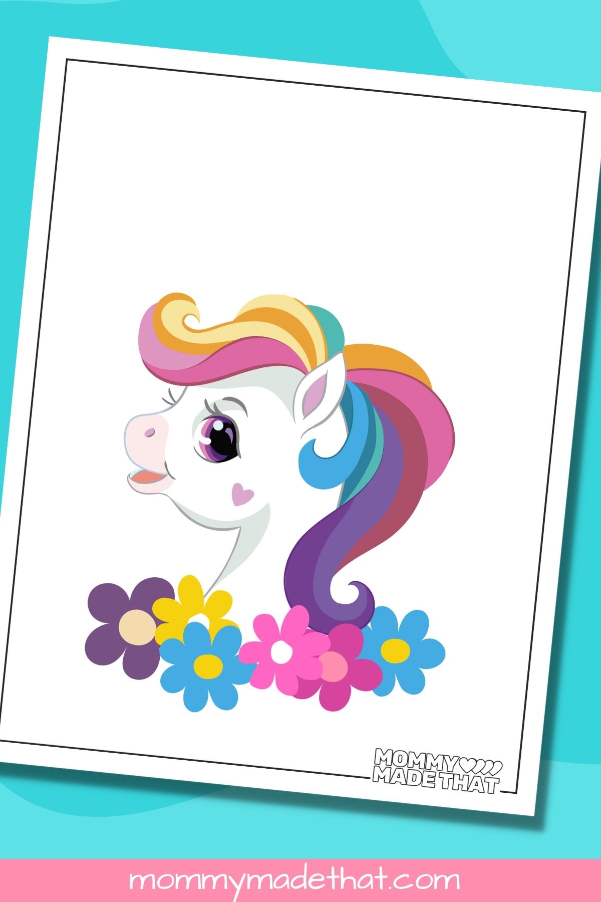 free printable pin the horn on the unicorn