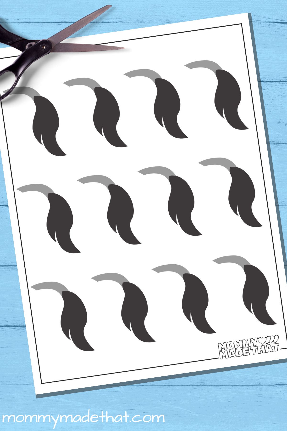 printable tails for pin the tail