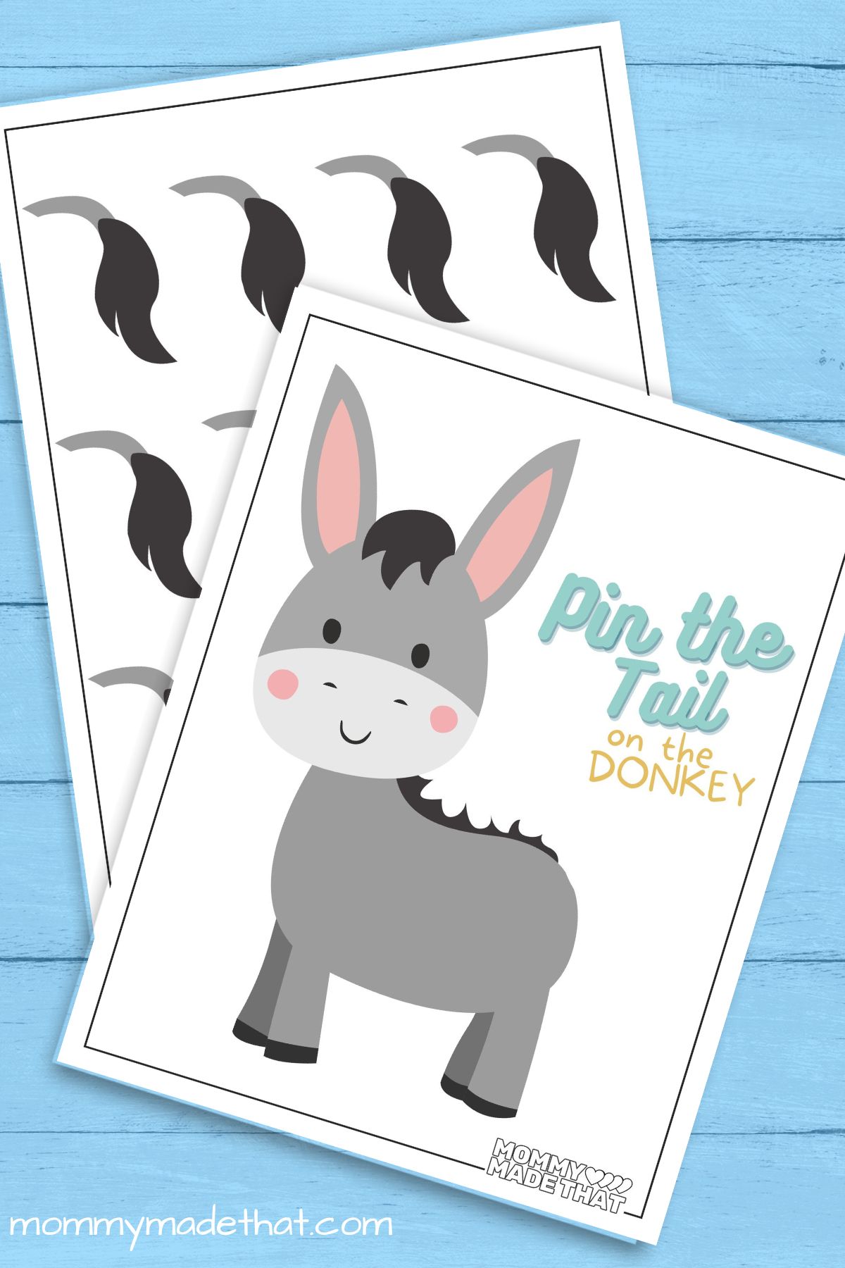 Pin the Tail on the Donkey (Cute Free Printable!)