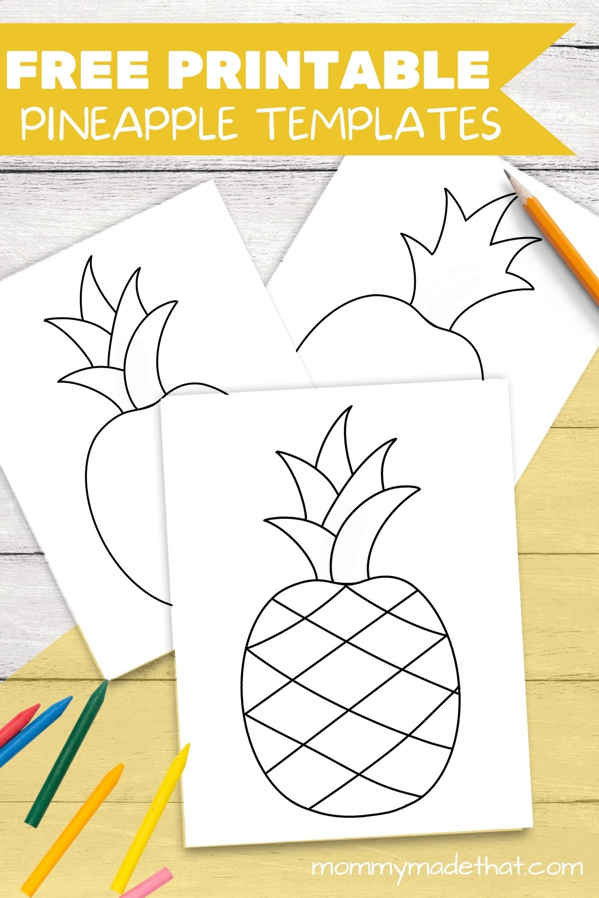 Free Printable Pineapple Templates & Outlines