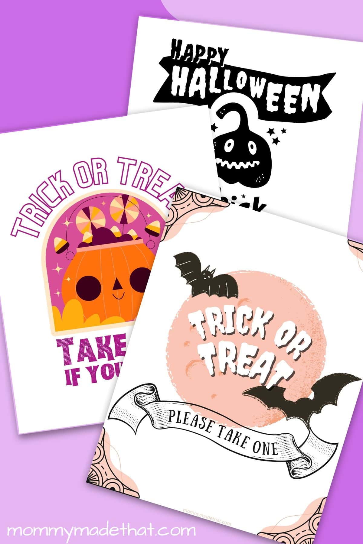 Please take one halloween sign