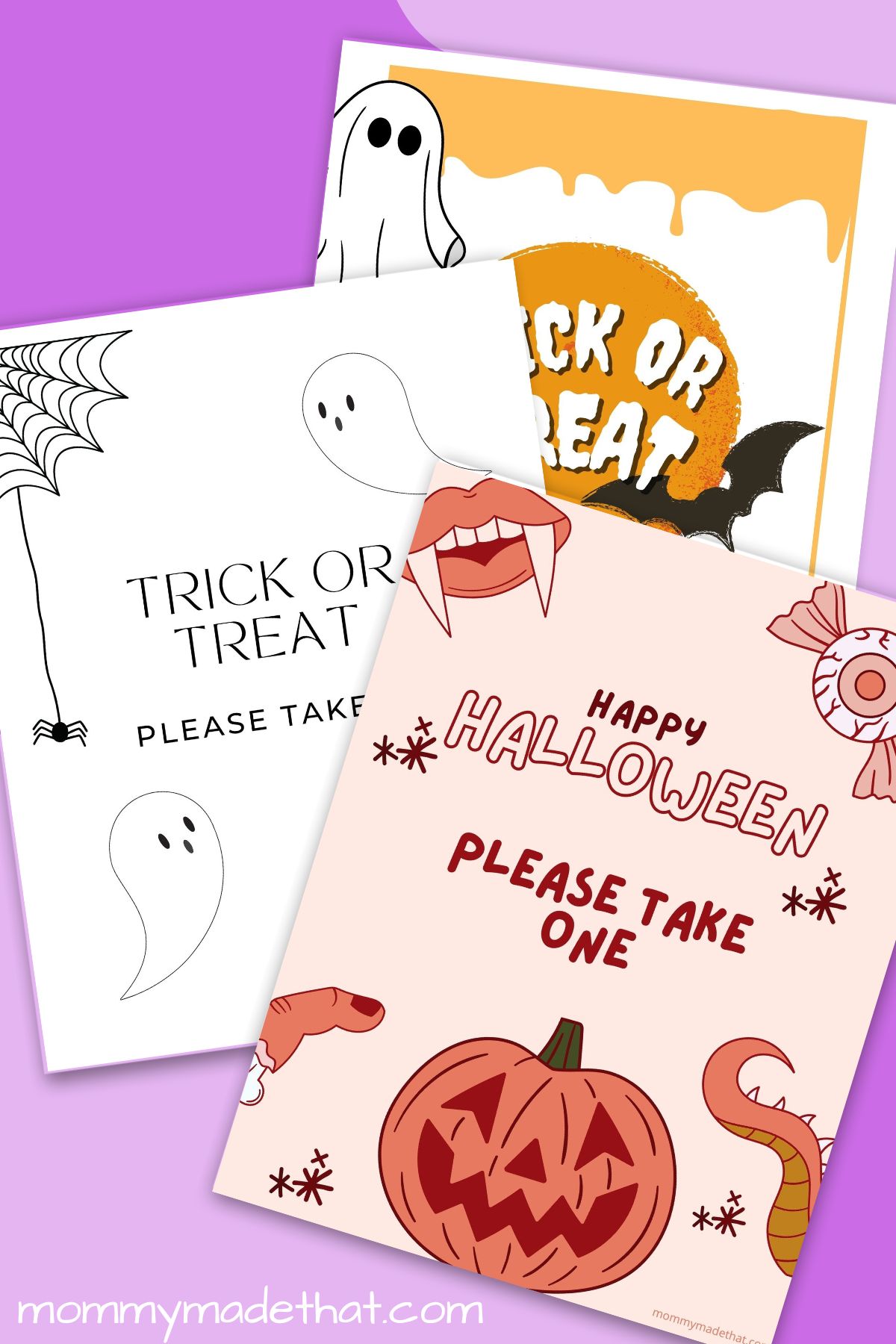 Please take one halloween sign