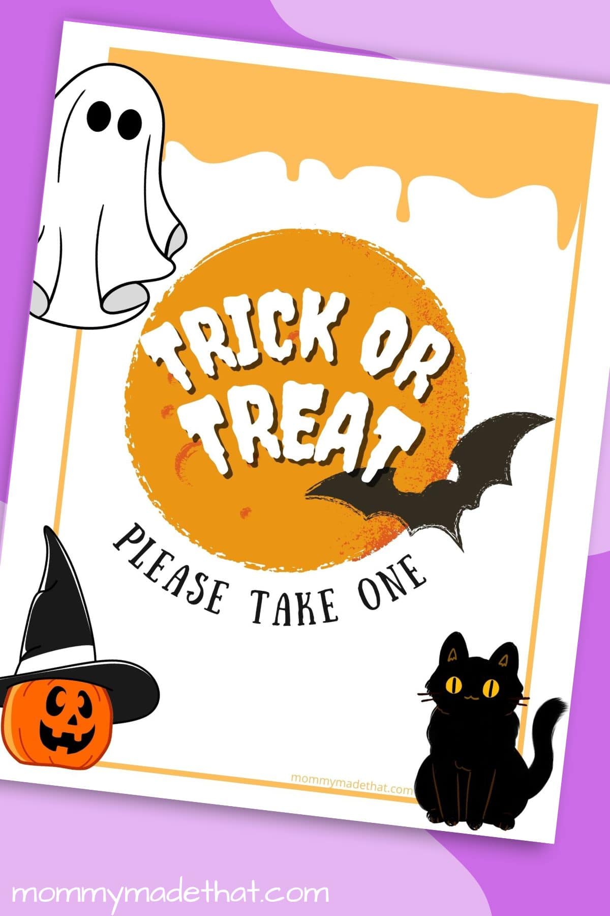 Please take one halloween sign