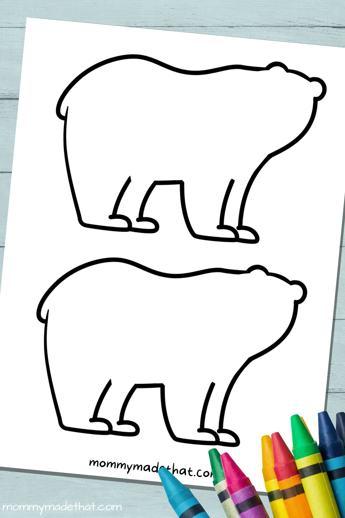 printable polar bear templates
