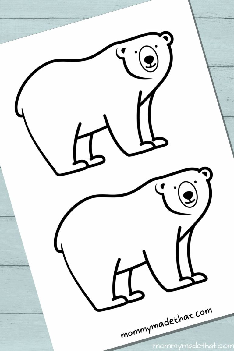Adorable Polar Bear Templates (Free Printables!)