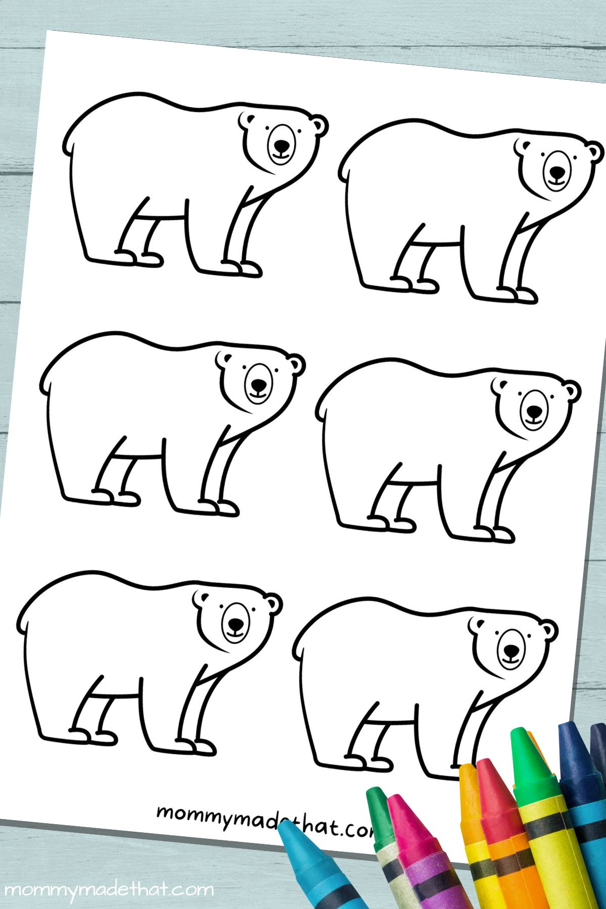 polar bear cutout patterns