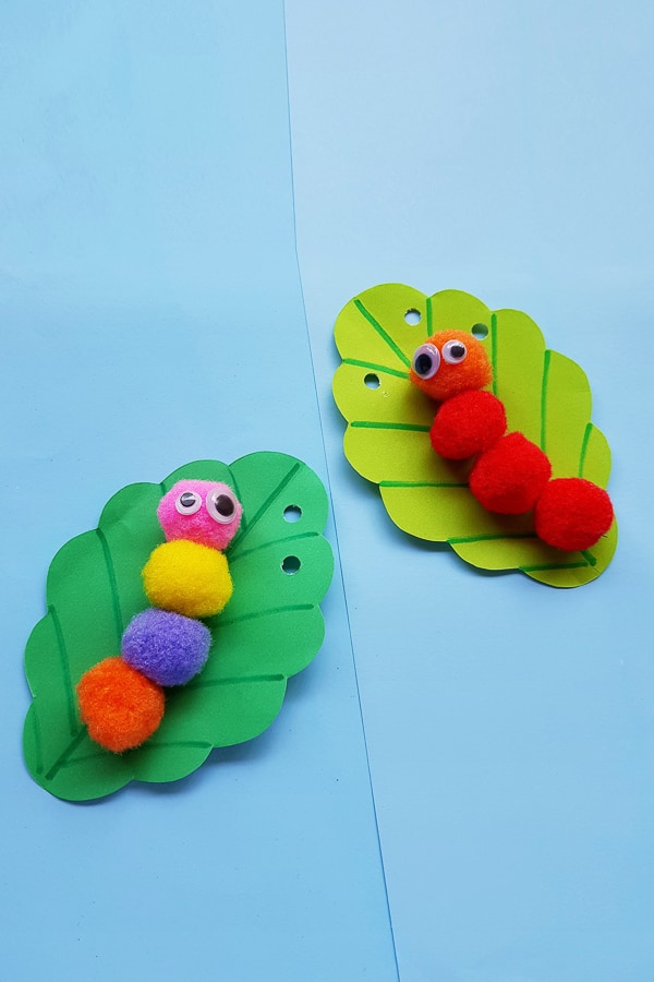 Pom pom Caterpillar craft