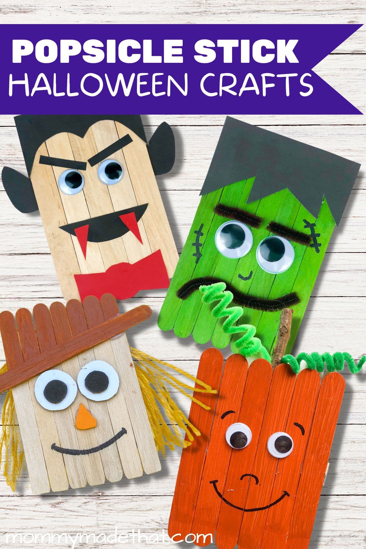 Popsicle Stick Halloween Crafts