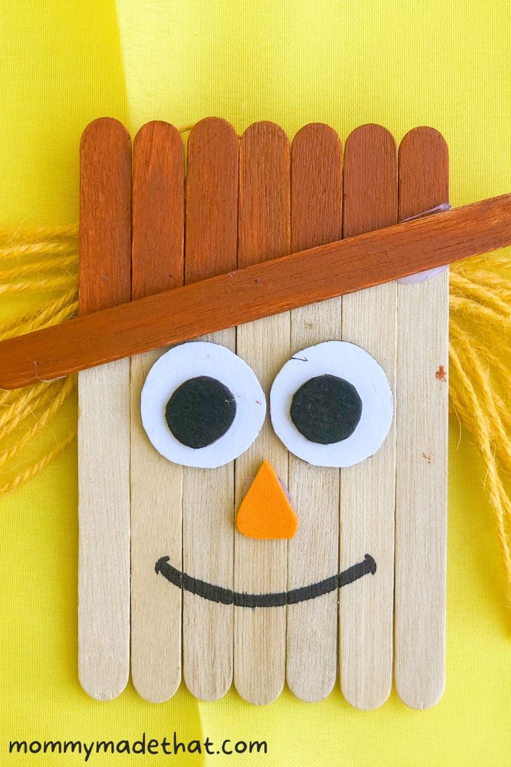popsicle stick scarecrow