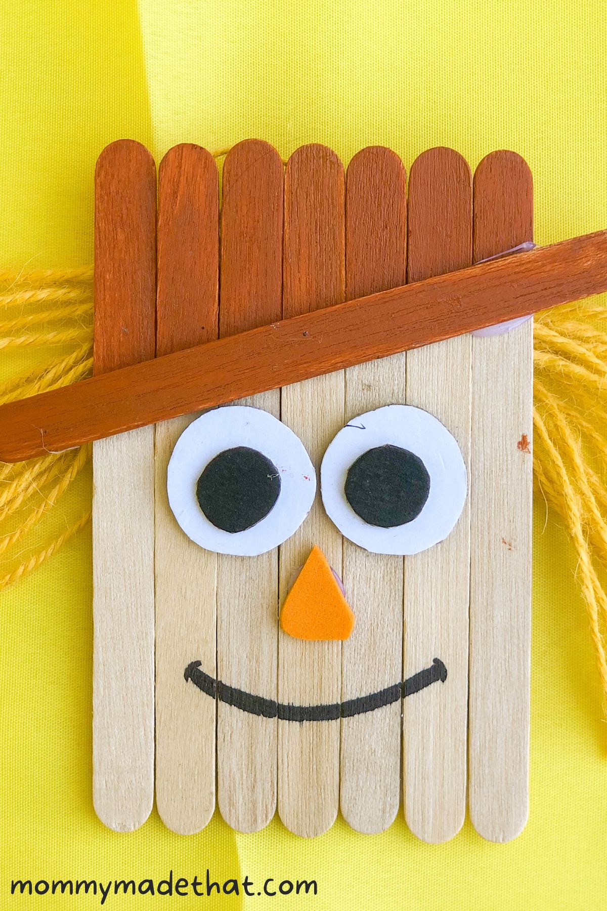 Popsicle Stick Scarecrow Craft