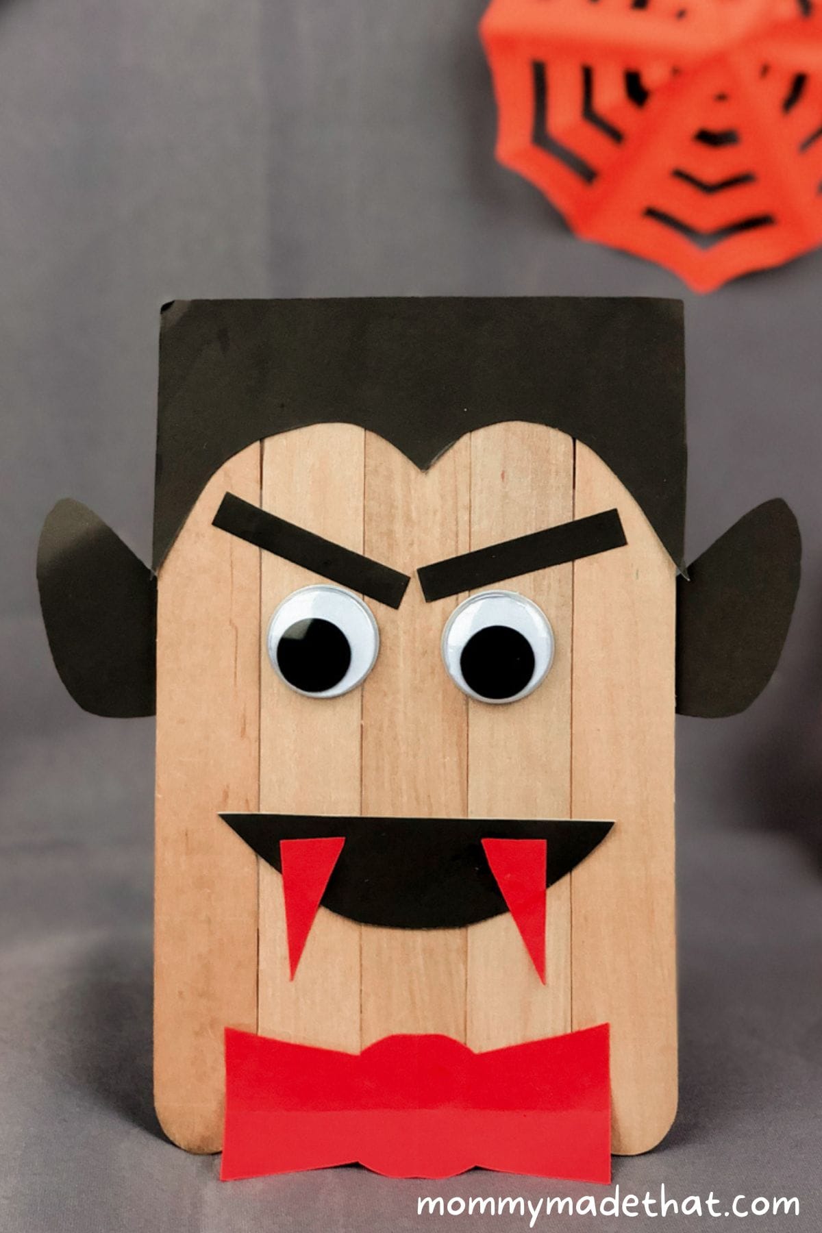 popsicle stick vampire craft