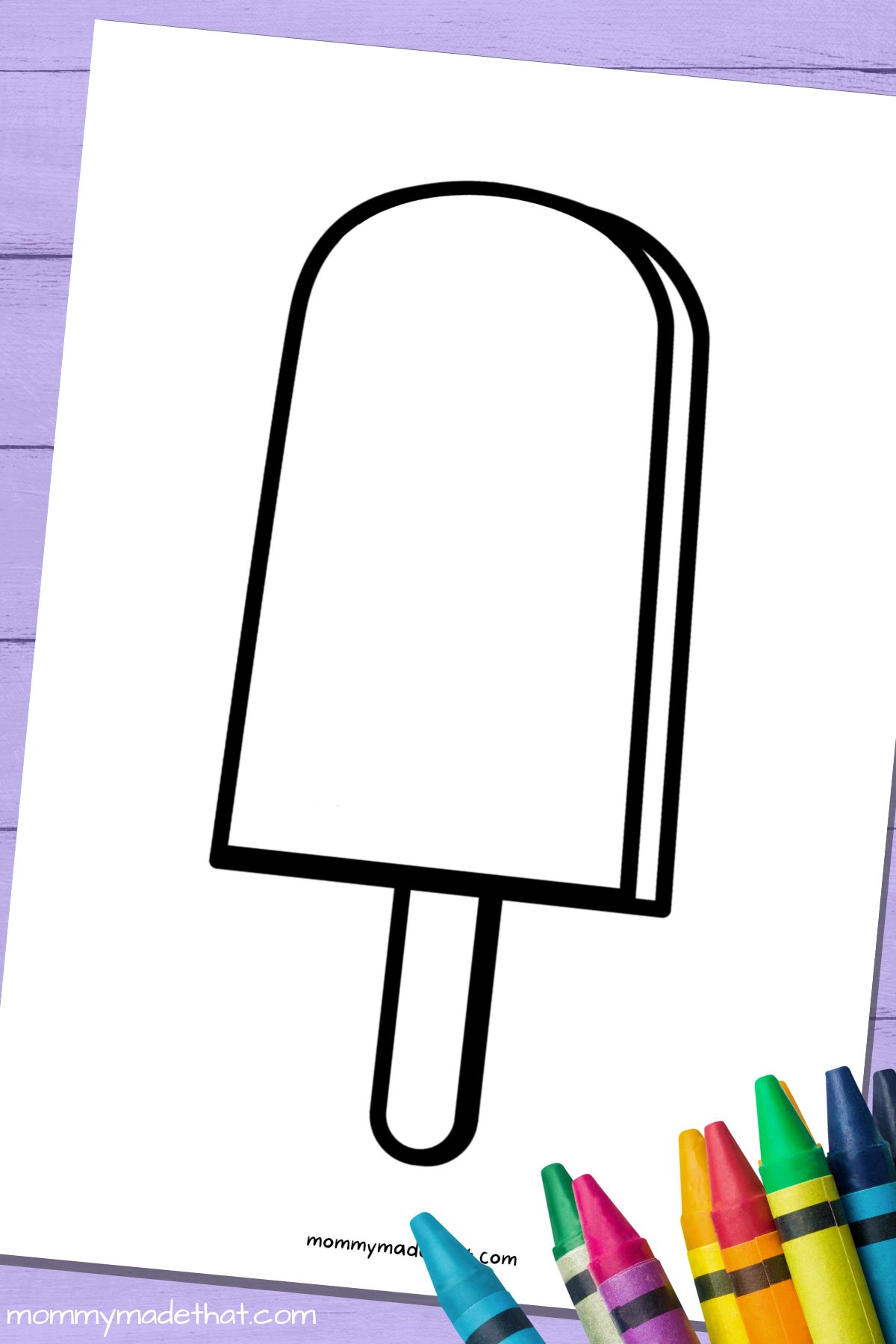 blank popsicle outlines