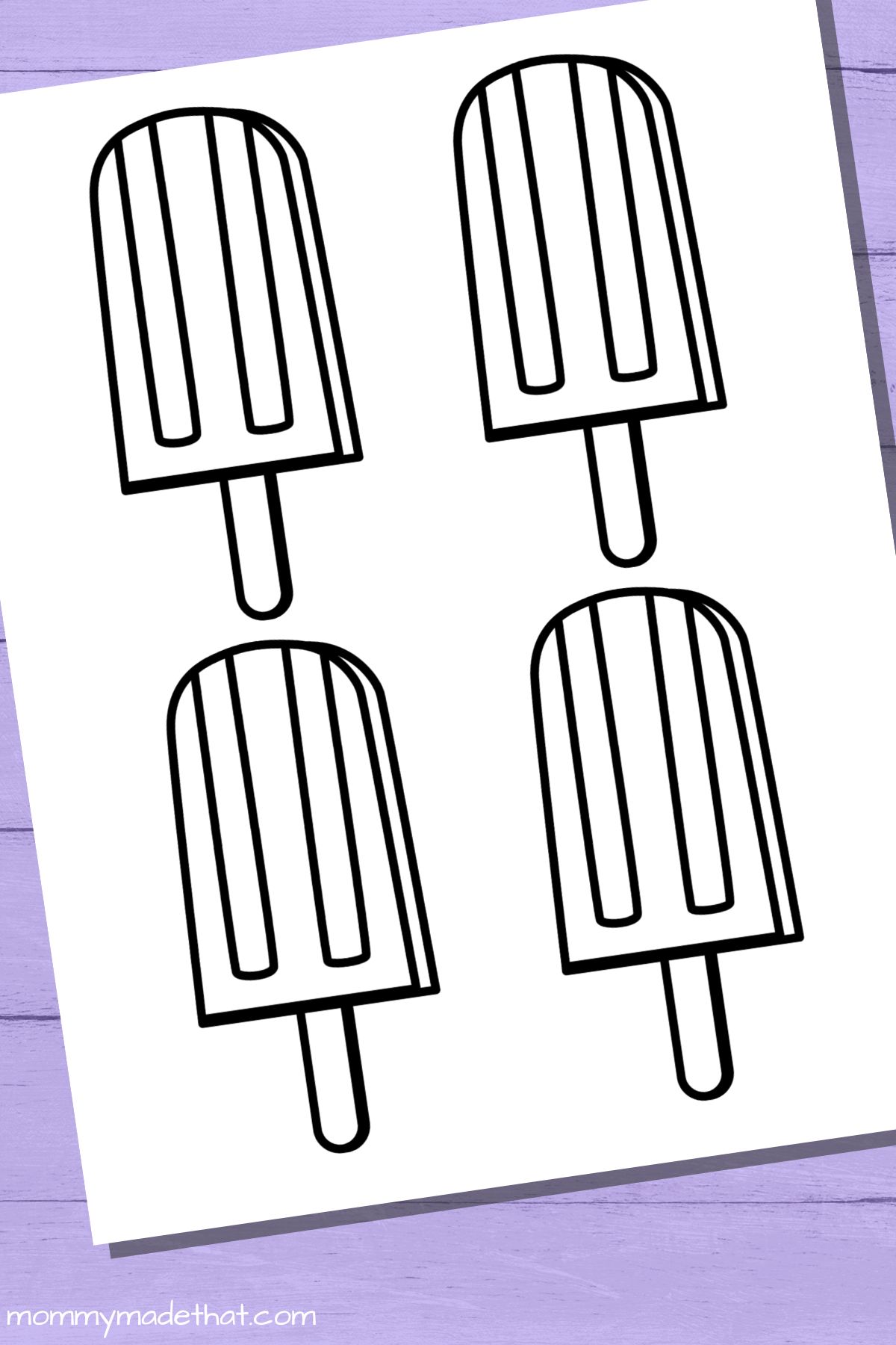 Free Printable Popsicle Templates (So many cute ones!)