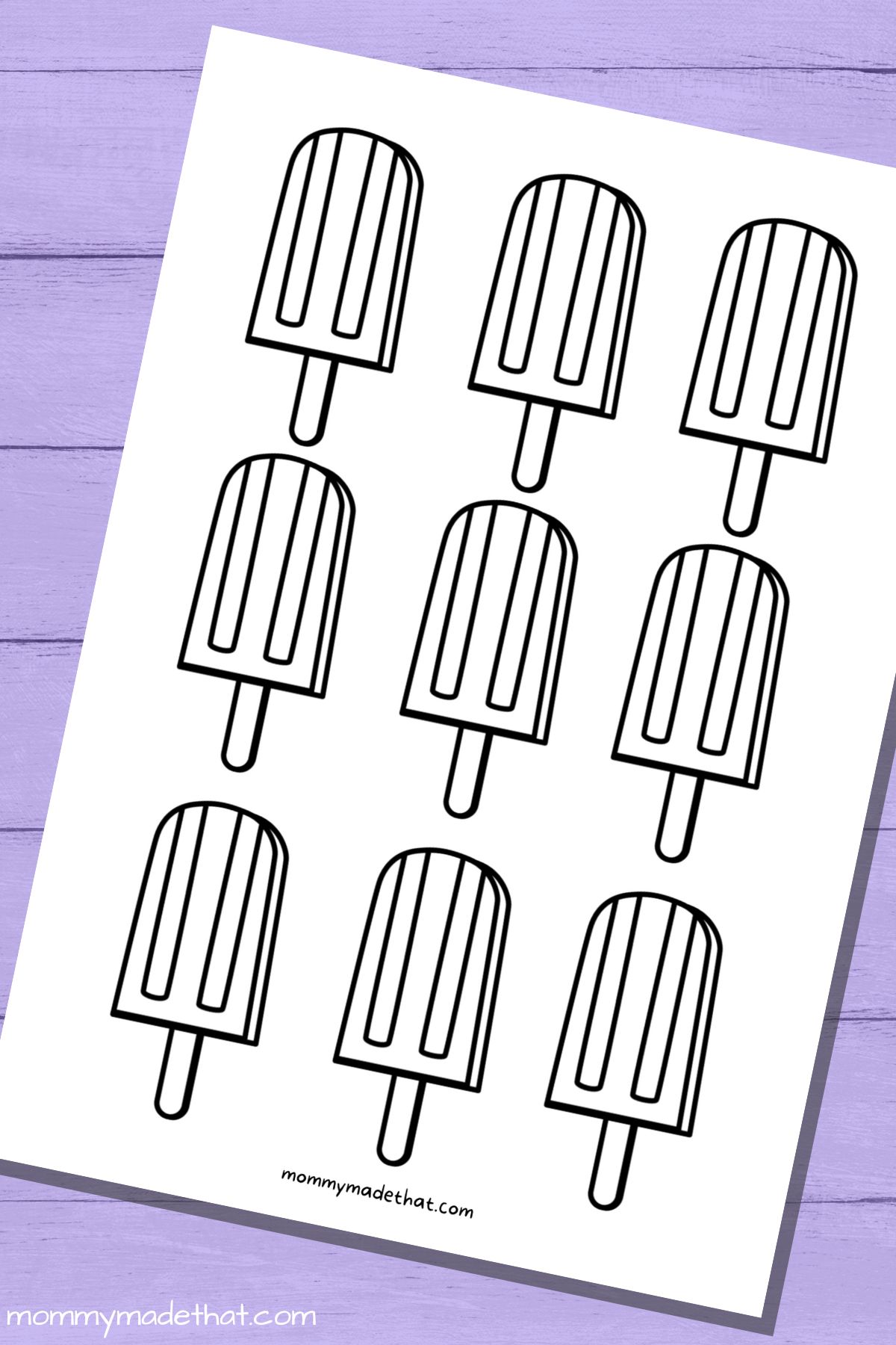 Free Printable Popsicle Templates (So many cute ones!)