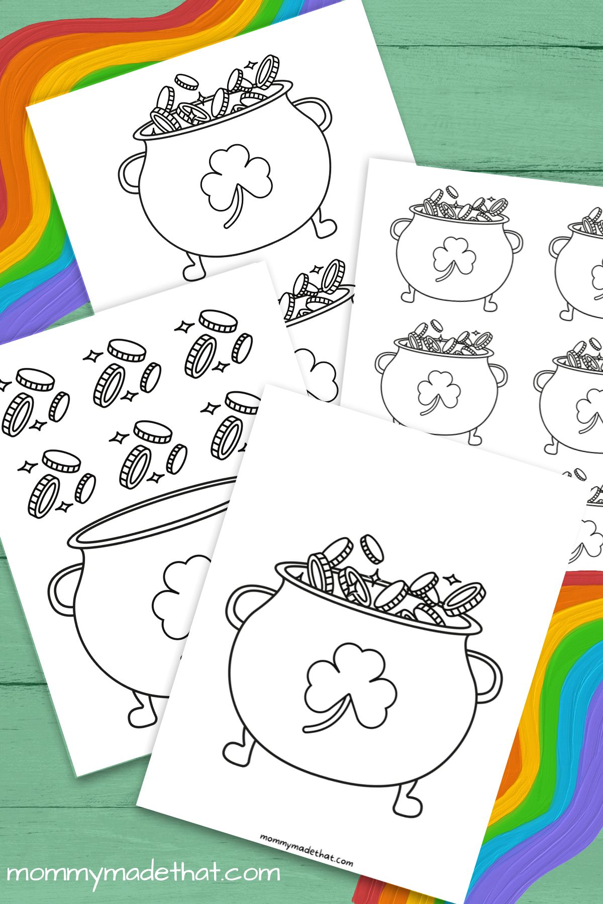 Printable Pot of Gold Templates (Lots of Free Outlines!)