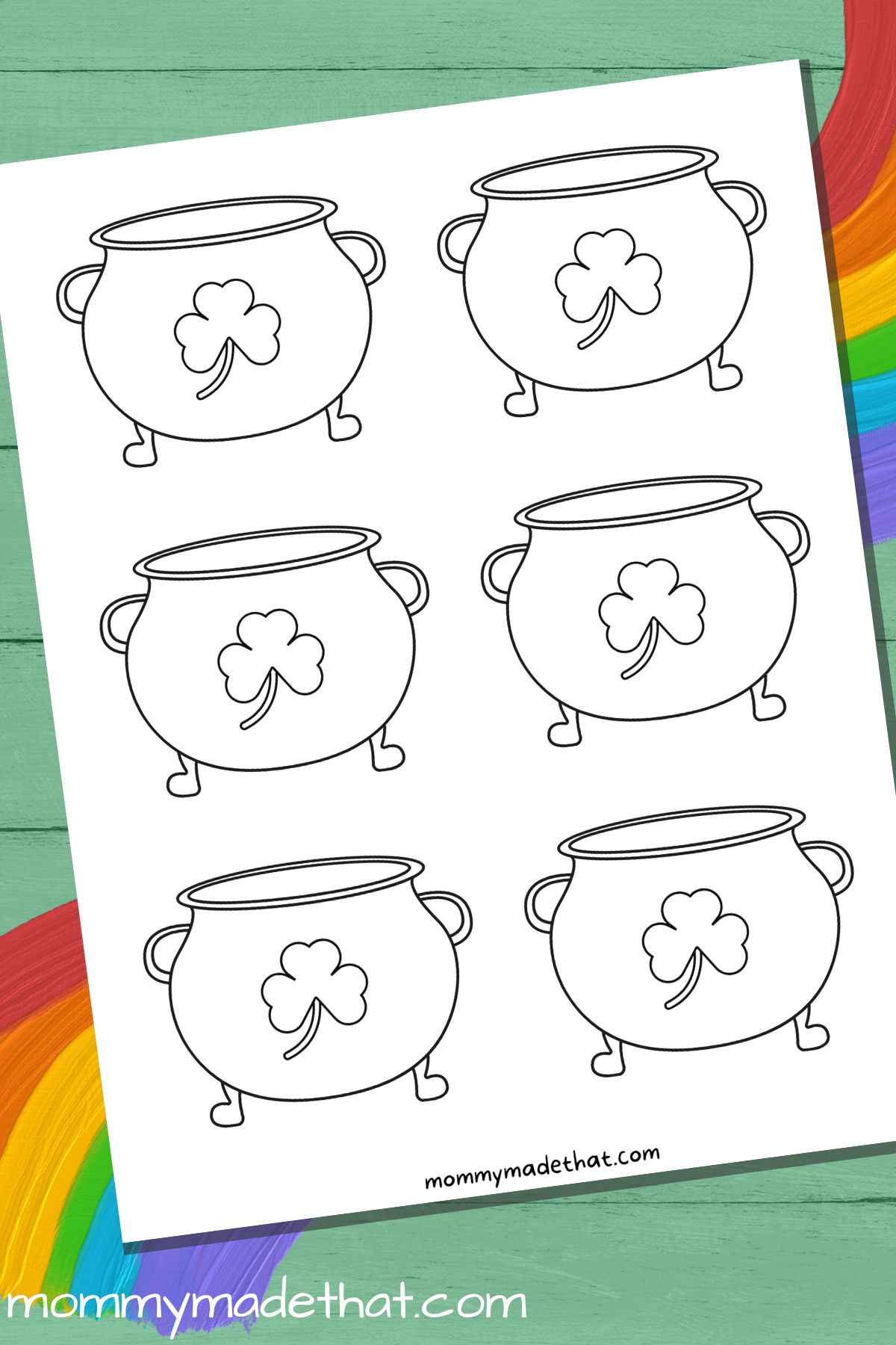 Pot Of Gold Stencil