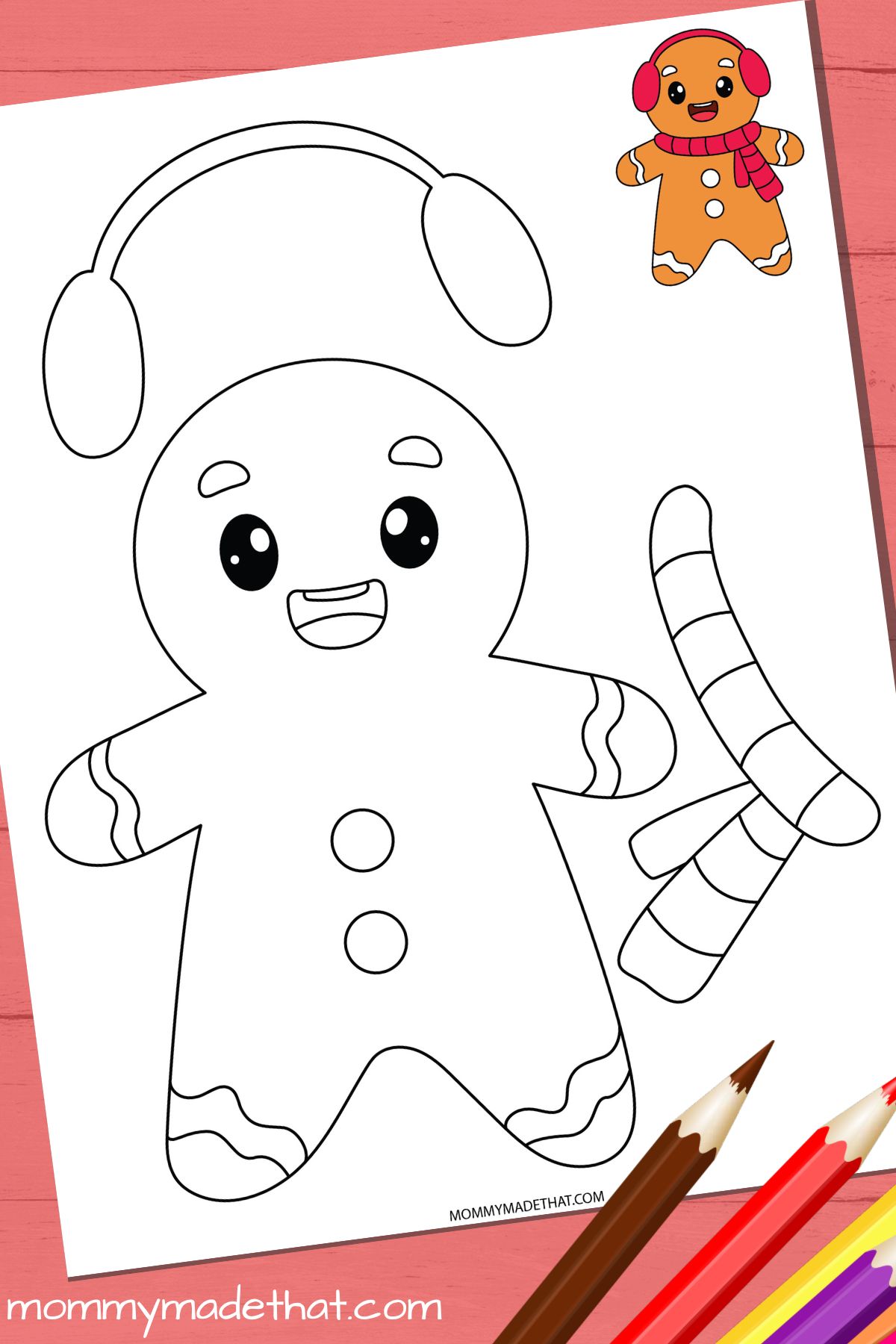 printable gingerbread man craft