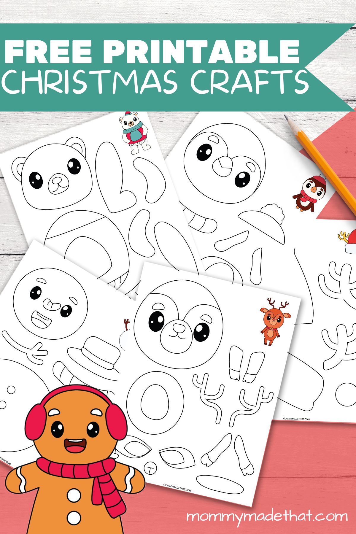 10 Fun Printable Christmas Crafts (Grab them for FREE)