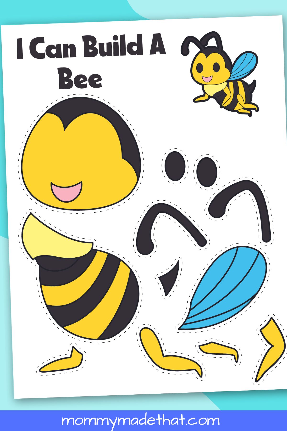 printable bee craft