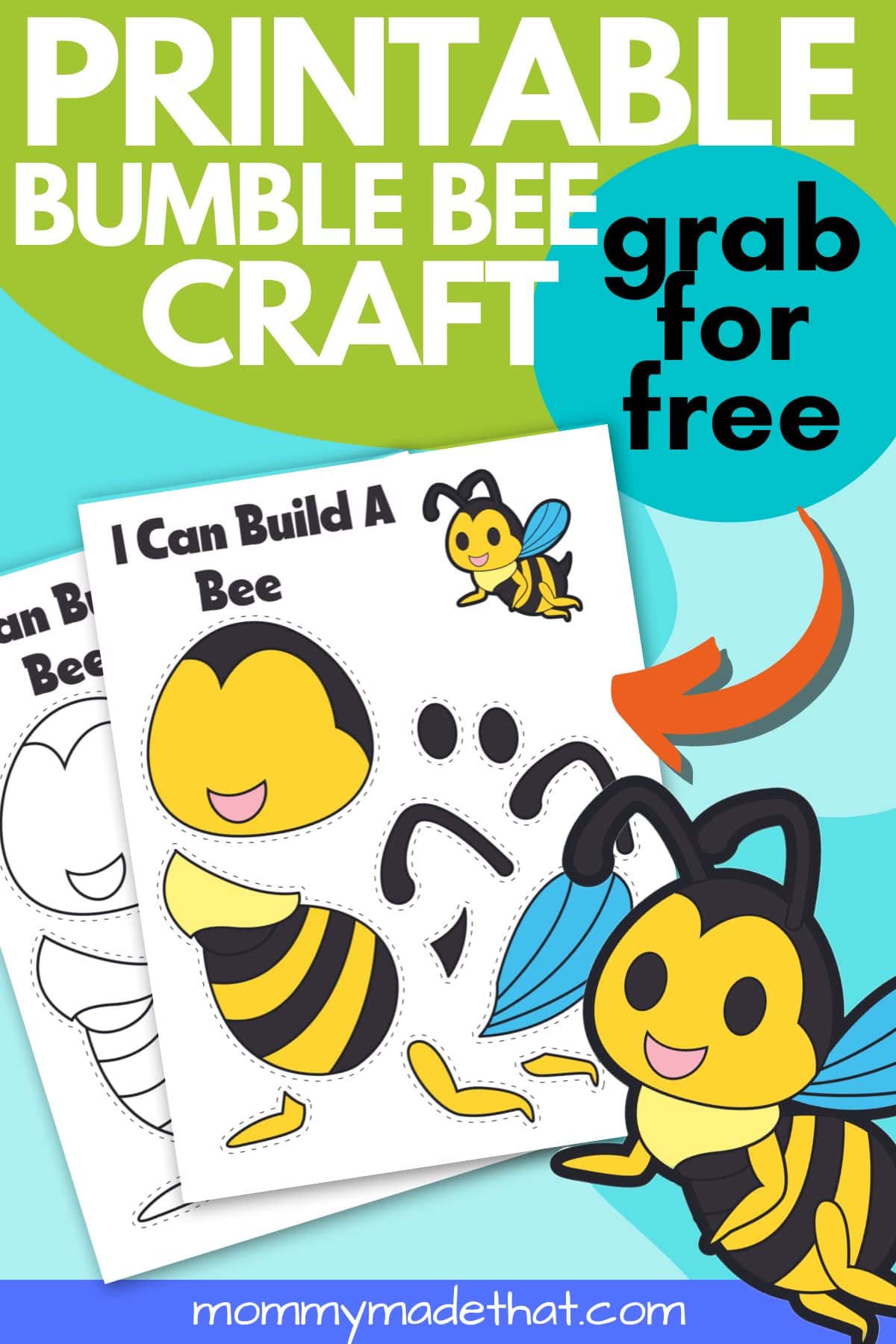 Free printable bumble bee craft