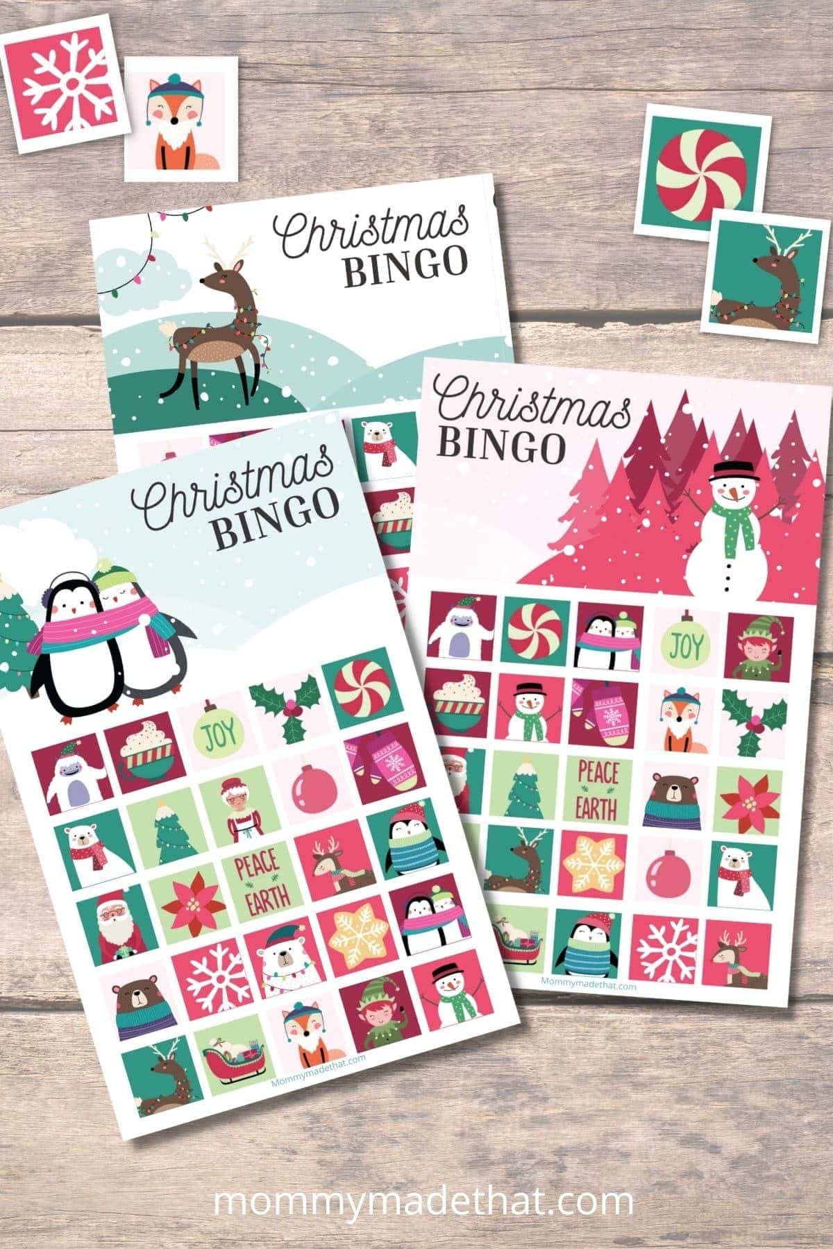 Christmas bingo printable game