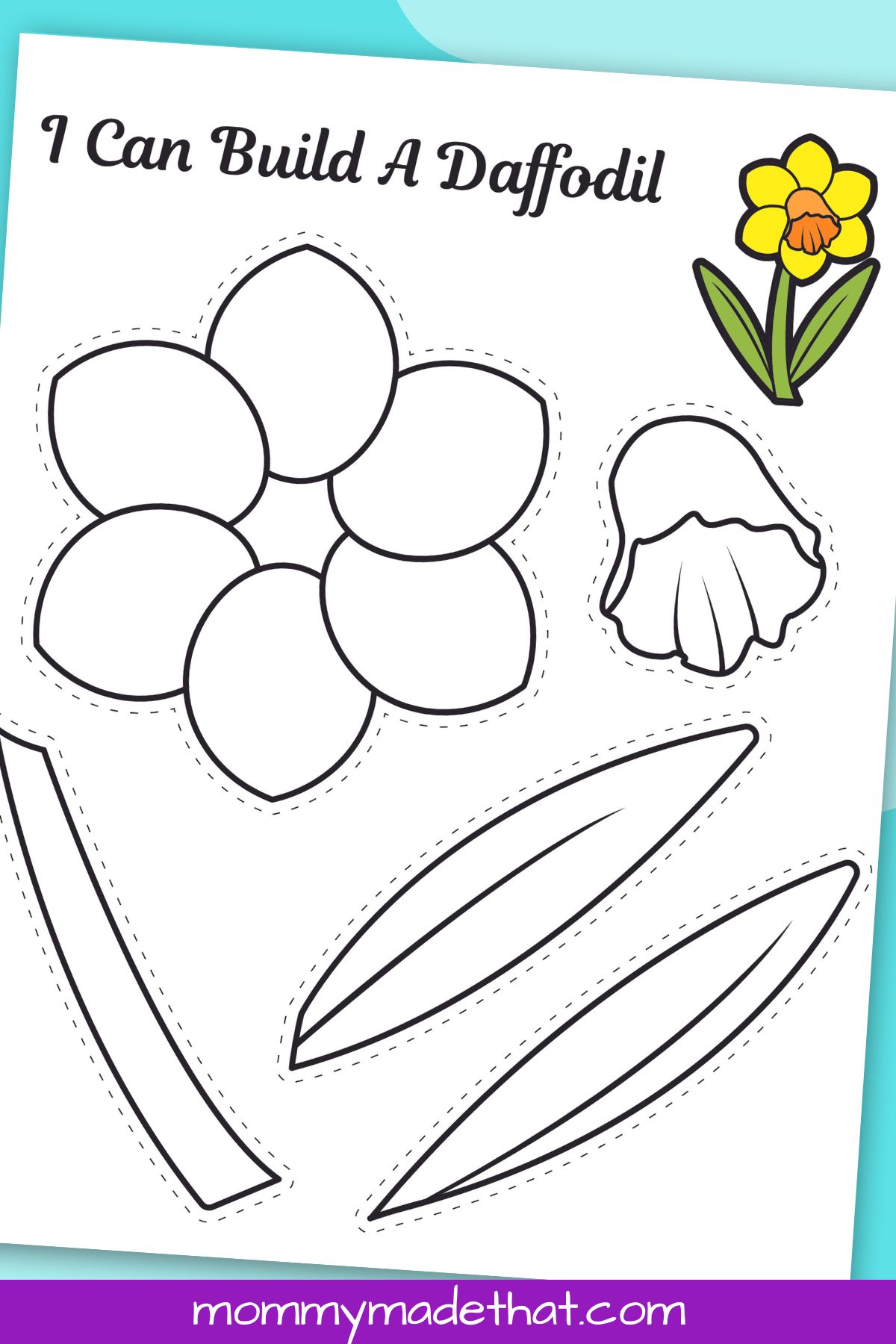 daffodil craft template