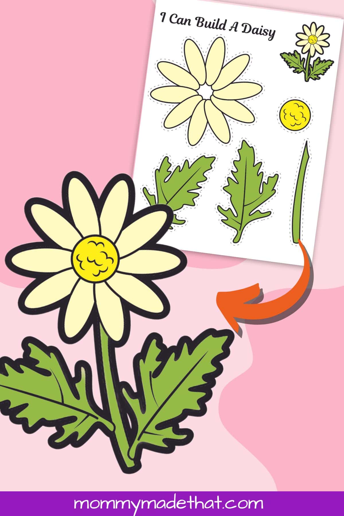 printable daisy craft template