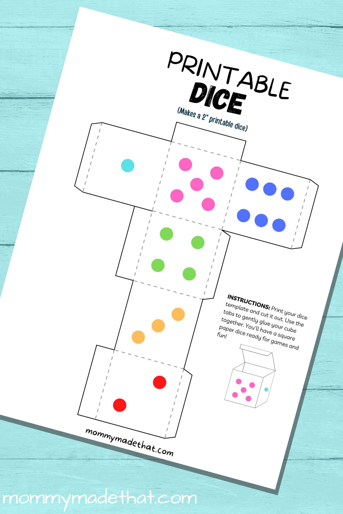 printable dice