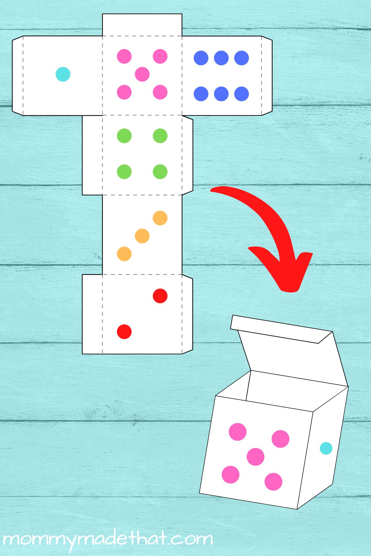 DIY Printable Paper Dice Bring Fun Games to Life Quill And Fox