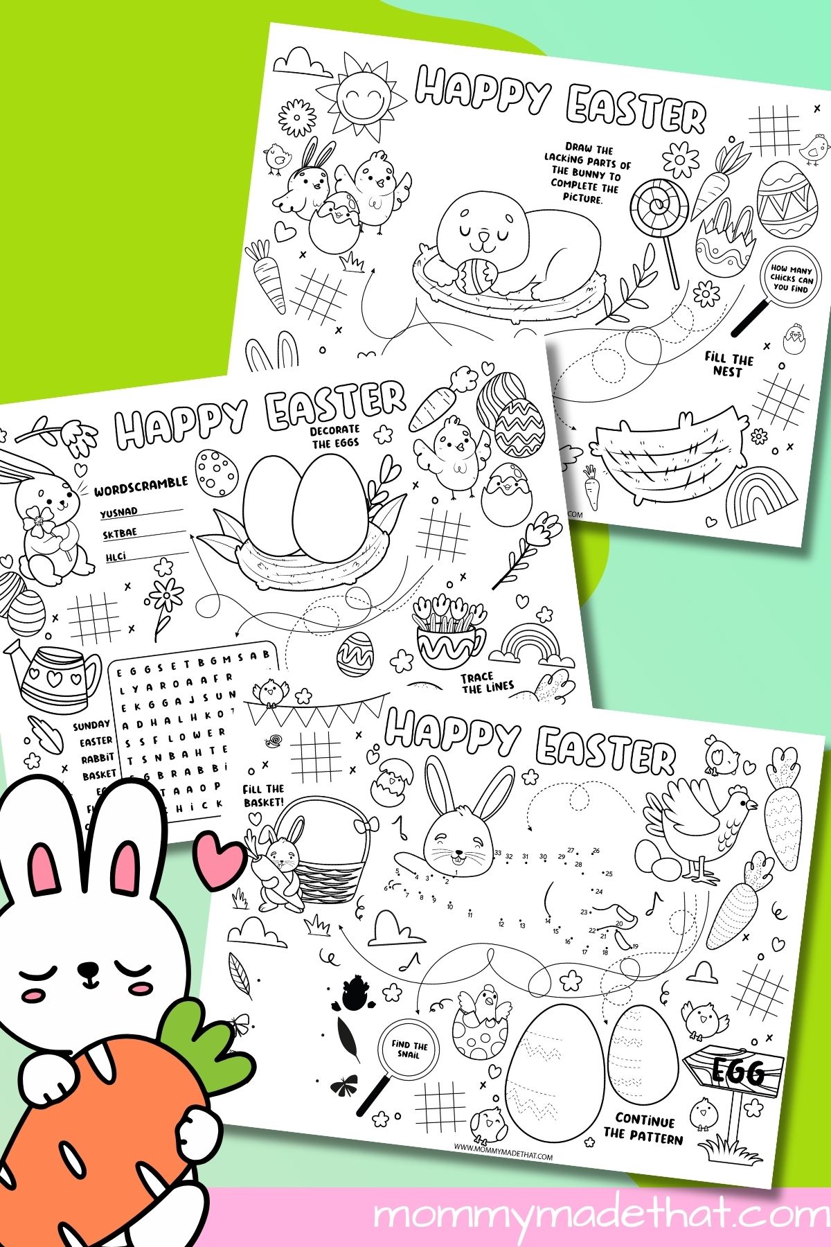 Printable Easter Placemats.