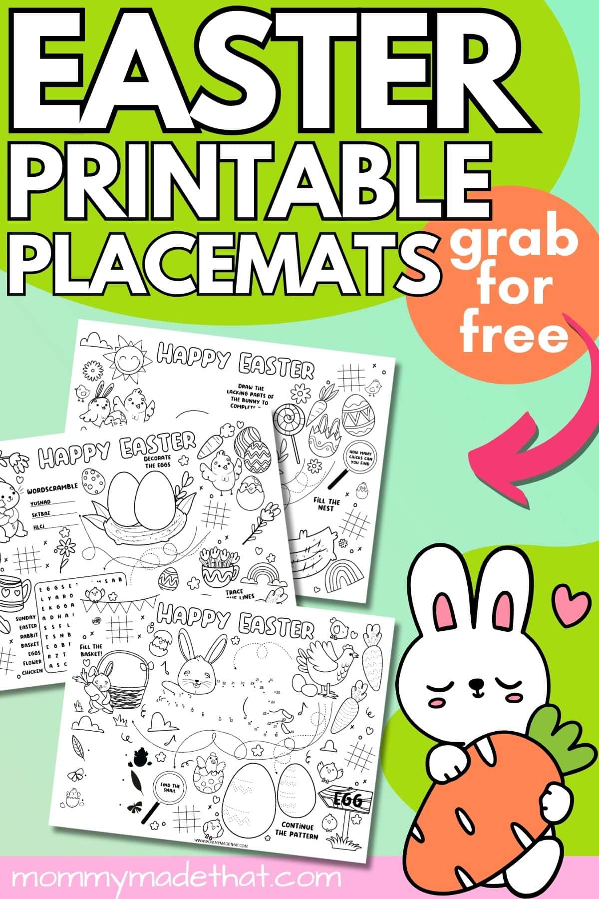 Printable Easter Placemats.