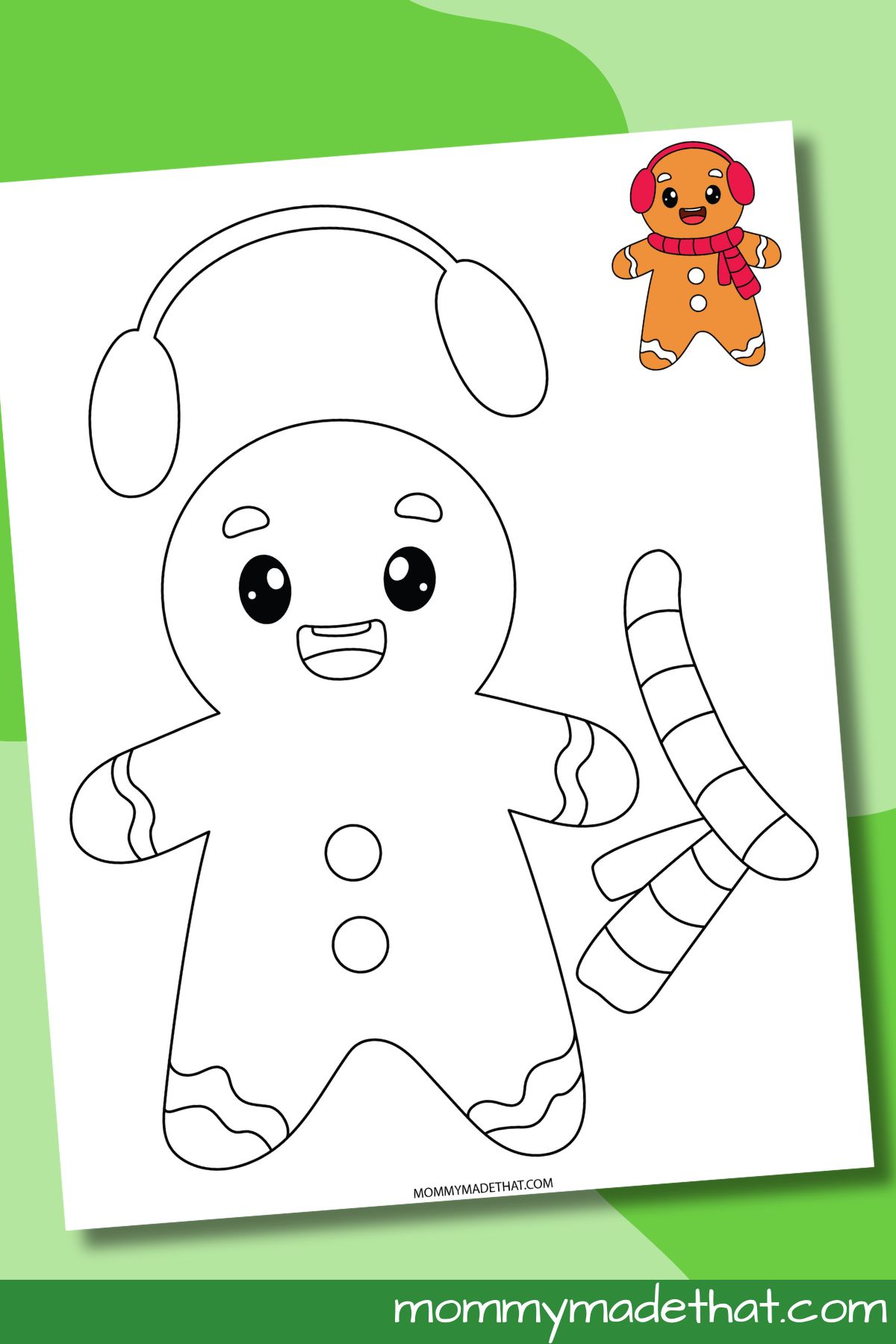 gingerbread man printable