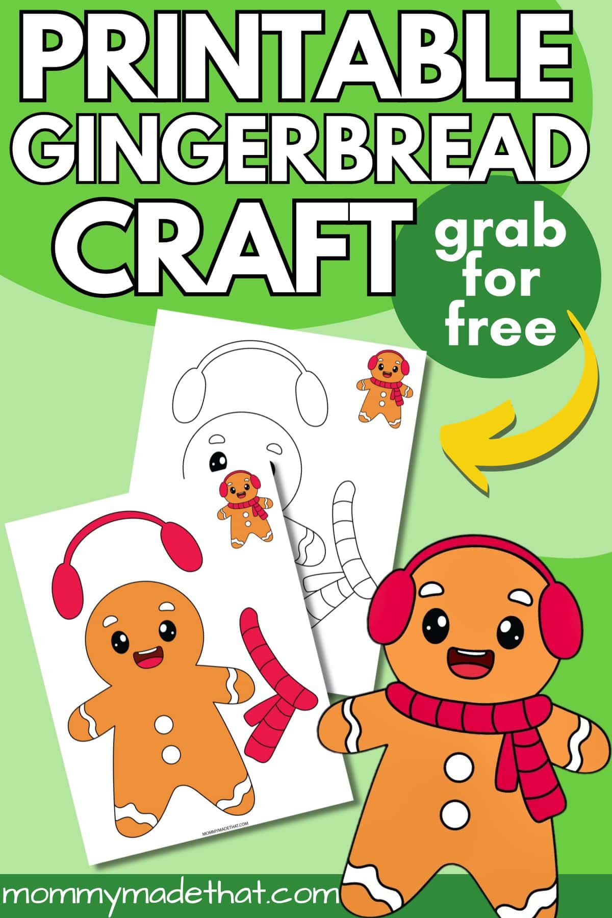 printable gingerbread man craft