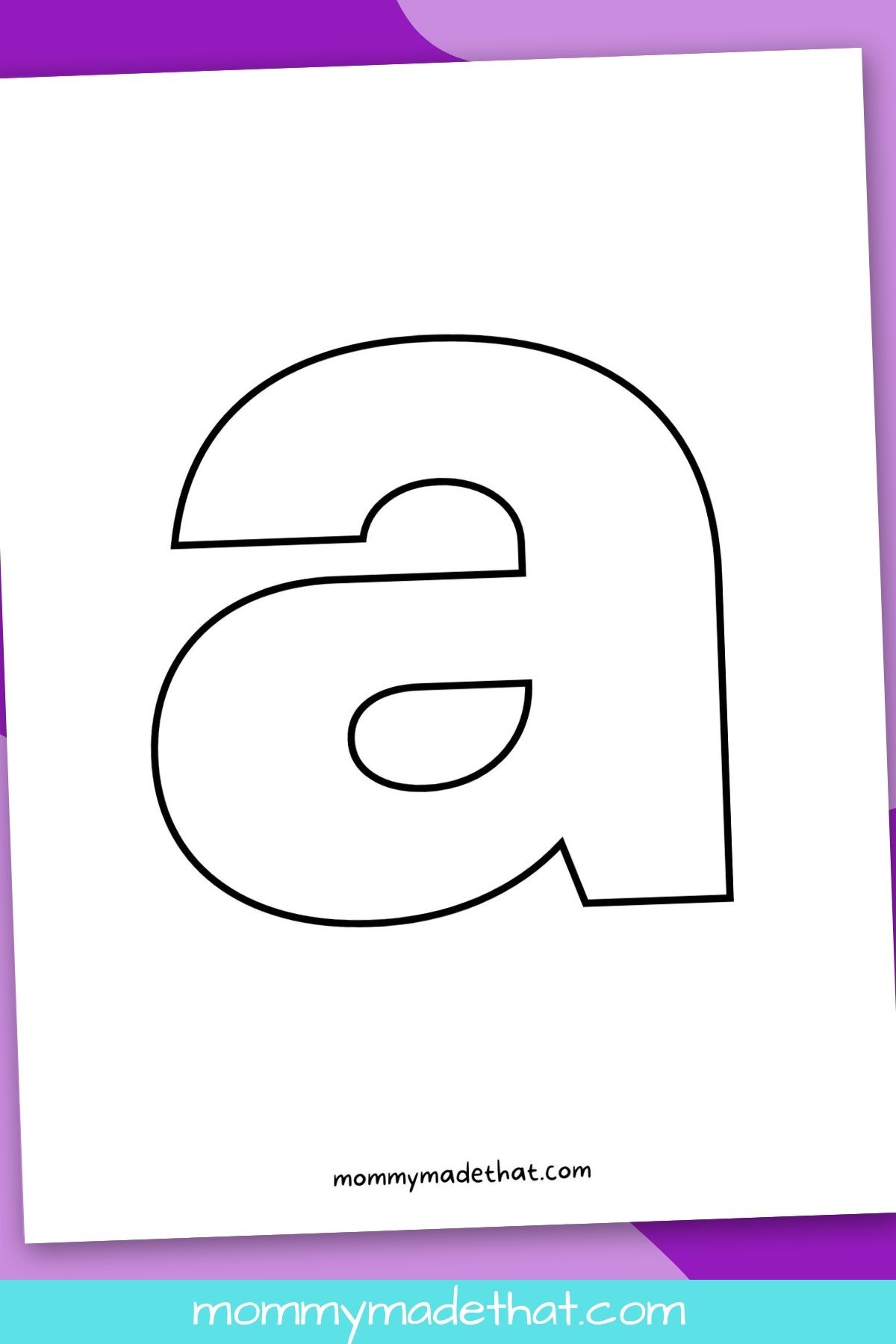 printable letter a