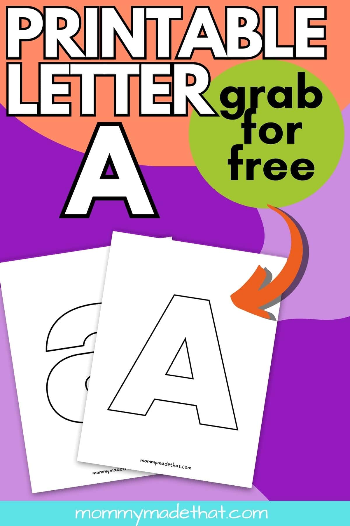 free printable letter A