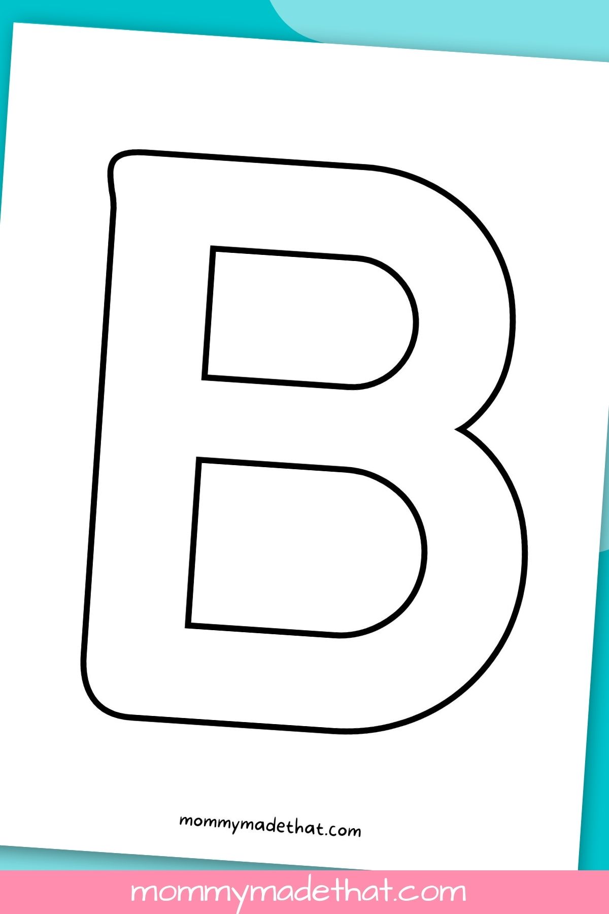 letter b outline