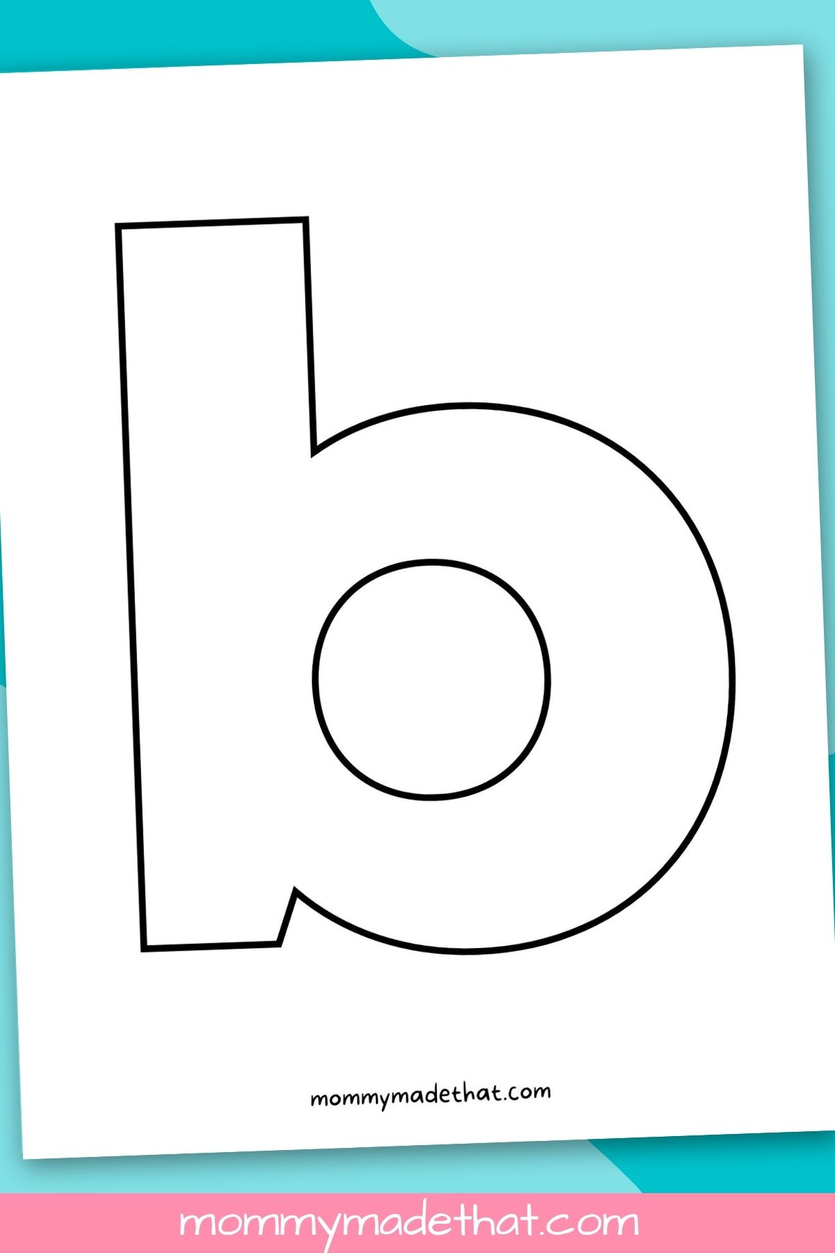 printable lowercase letter b