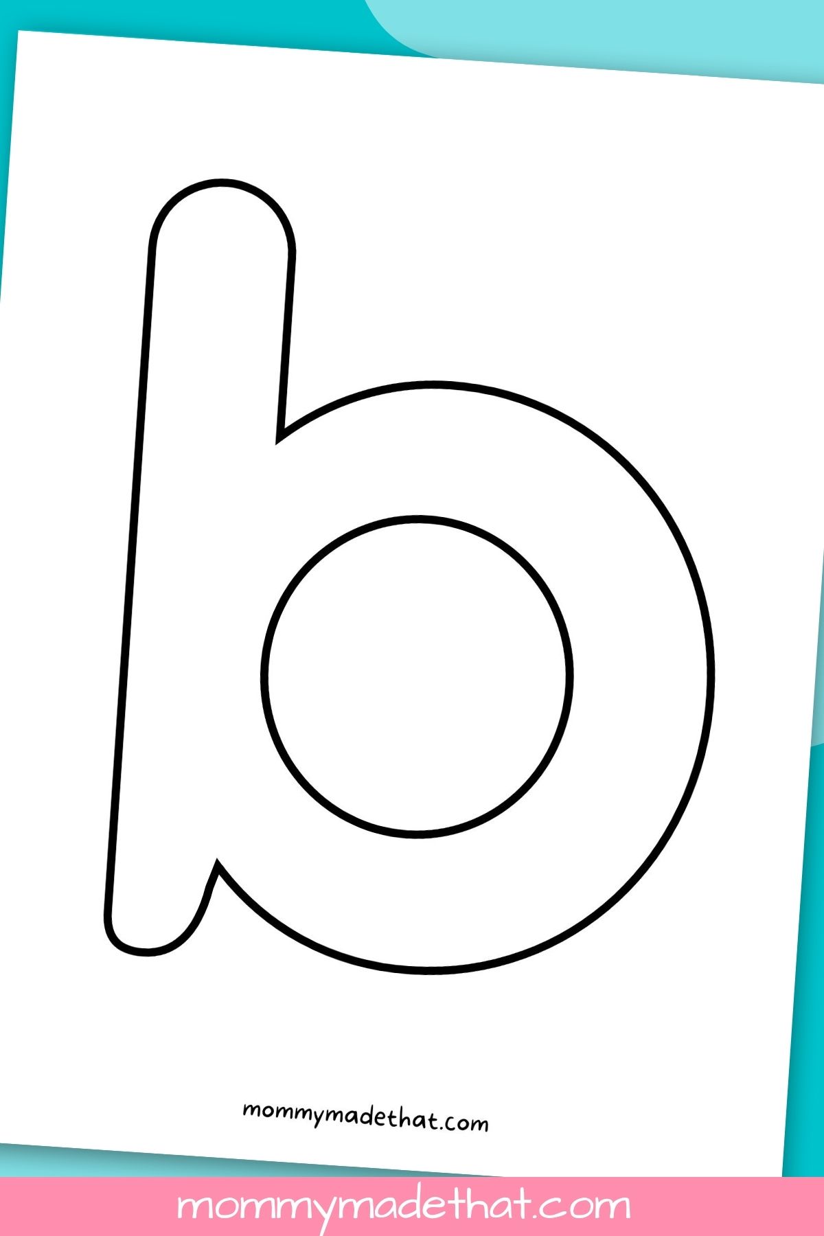 letter b outline