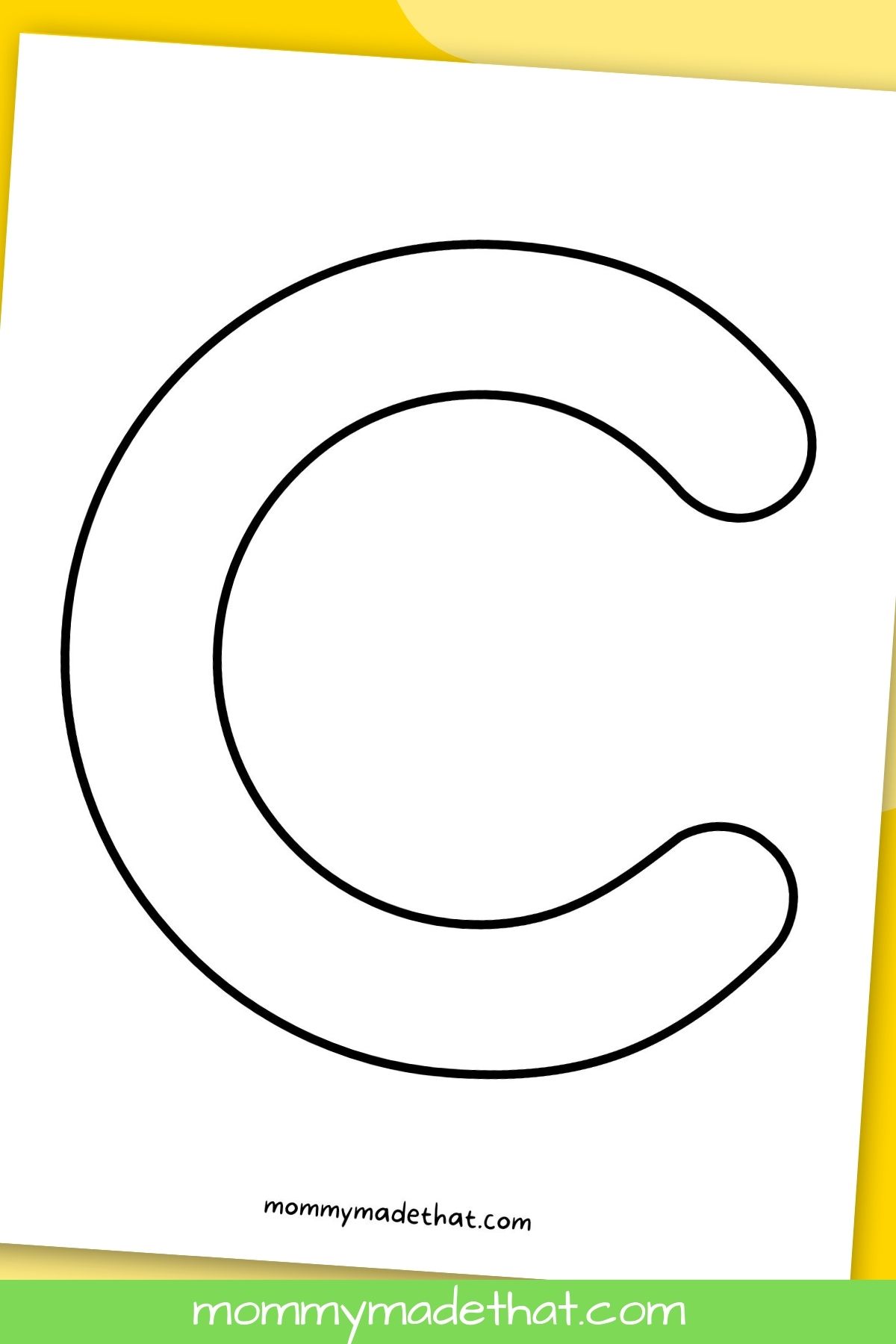 printable letter c