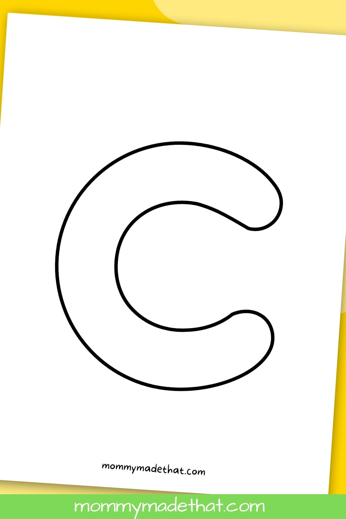 printable letter c