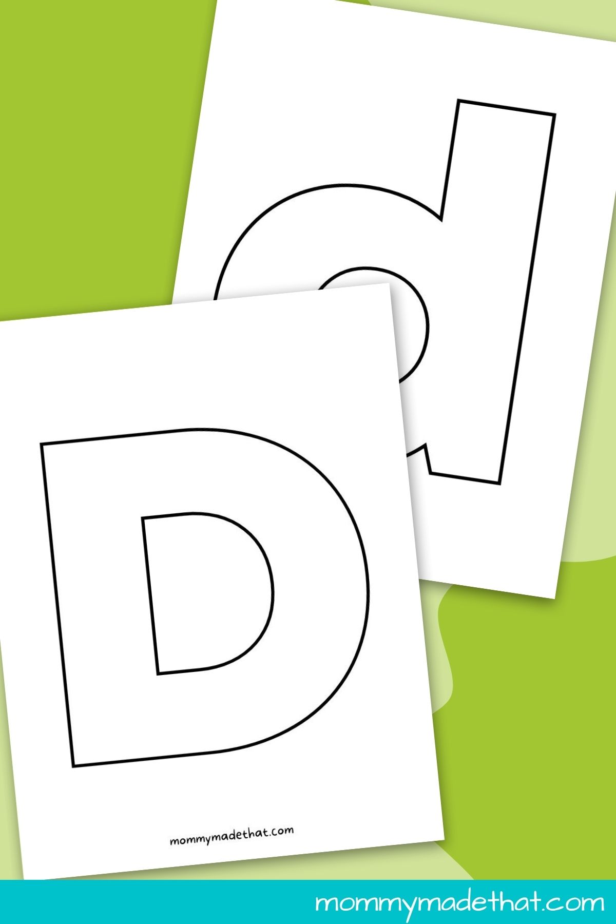 printable letter D